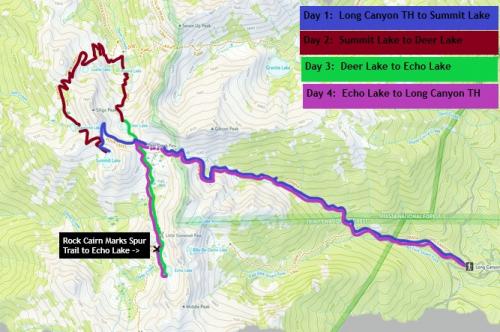 Four Lakes Loop, Trinity Alps